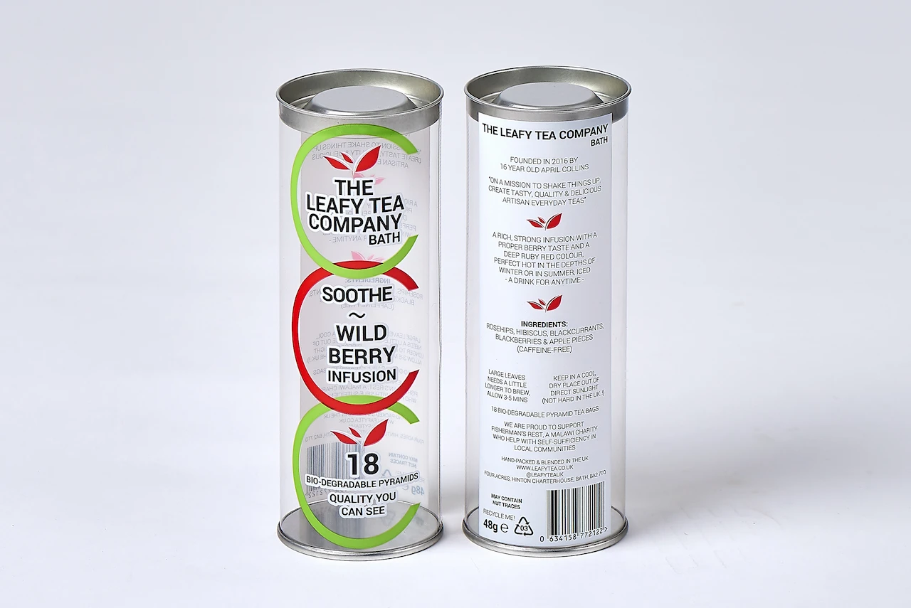 Leafy tea plastic tea packaging
