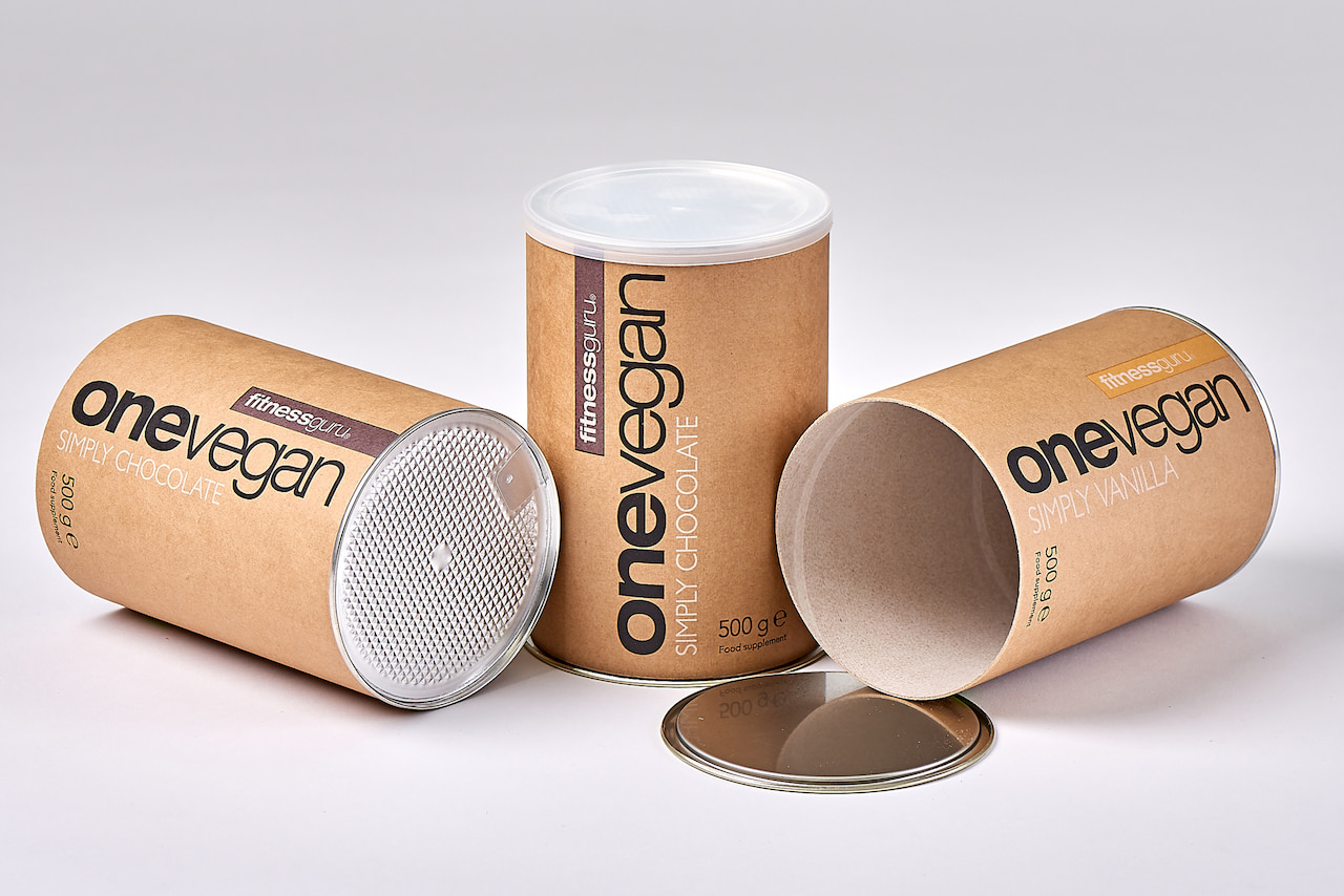 onevegan sealed cardboard tubes